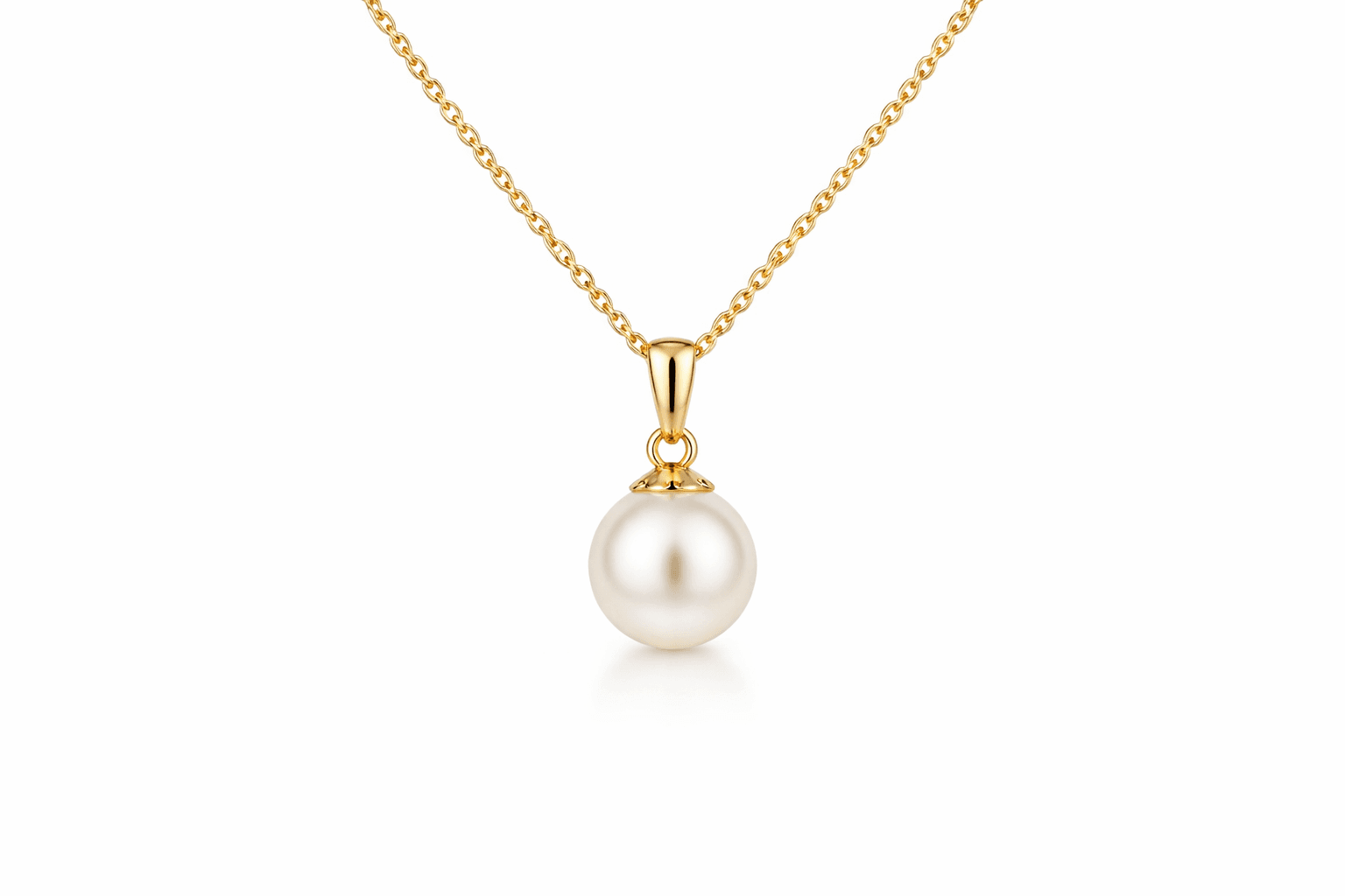 Colar Essence Pérola em fundo neutro